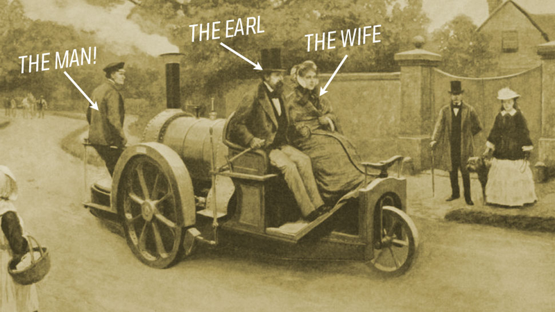 Illustration for article titled This Car Was The Very First To Be Sold, Advertised, And Road Tripped
